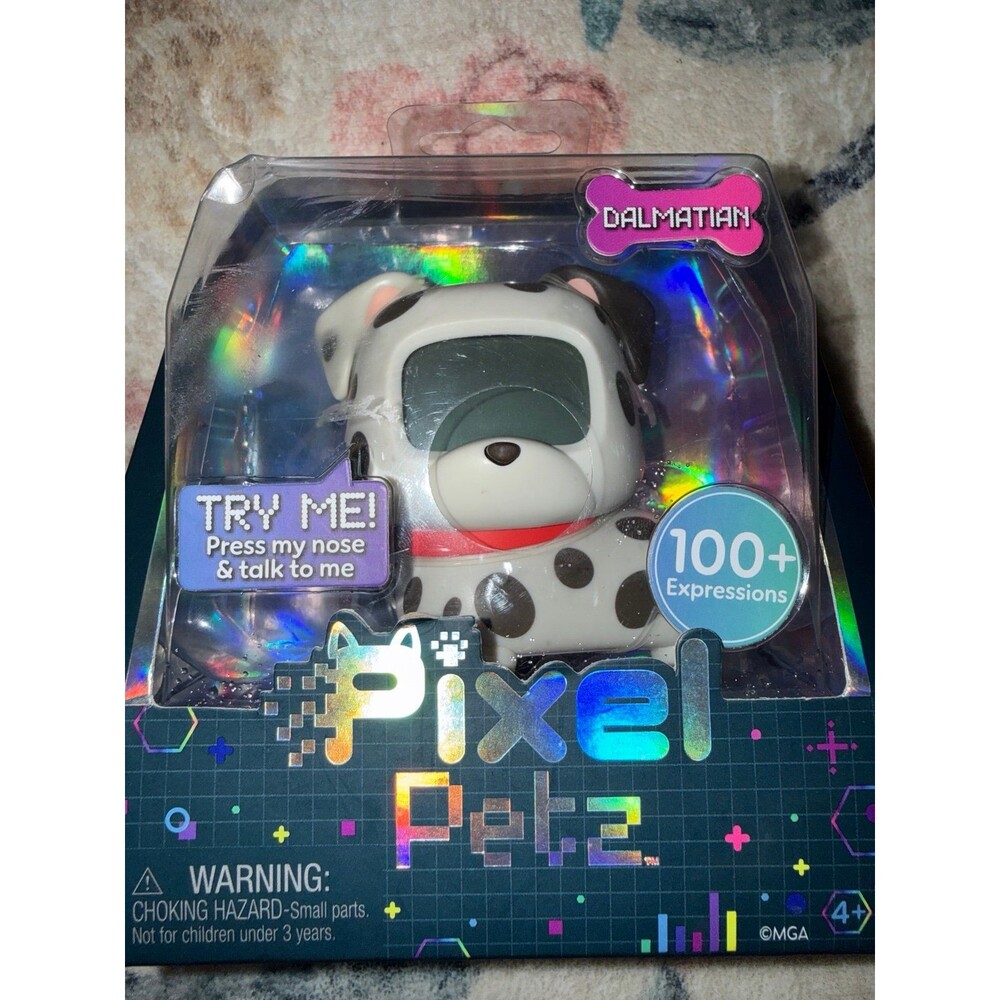 New MGA Pixel Petz Dalmatian Interactive Digital Pet 100+ Expressions